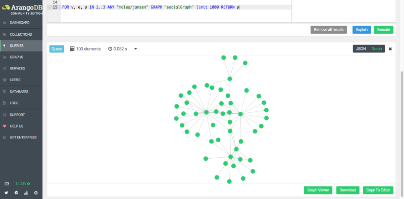 AQL Result As Graph