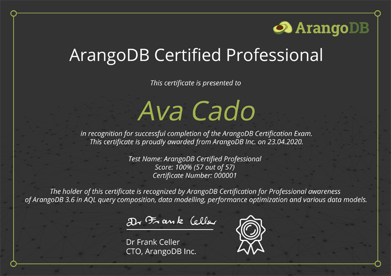 ArangoDB Certified Professional