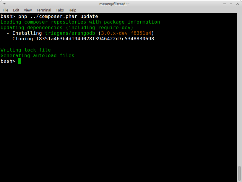 composer update composer update