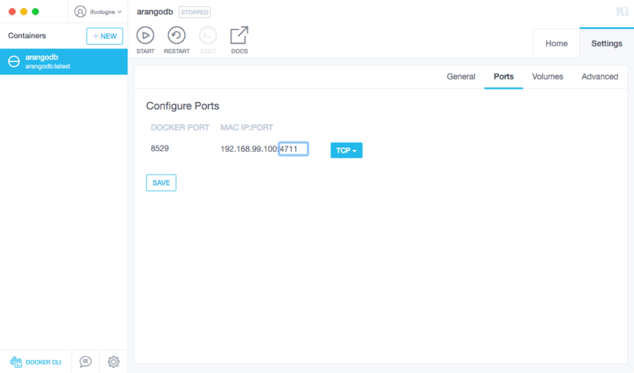 docker port