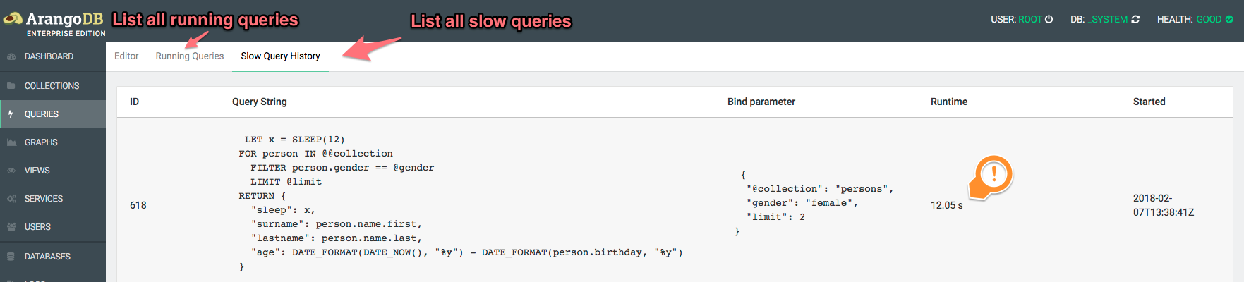 Running-Queries